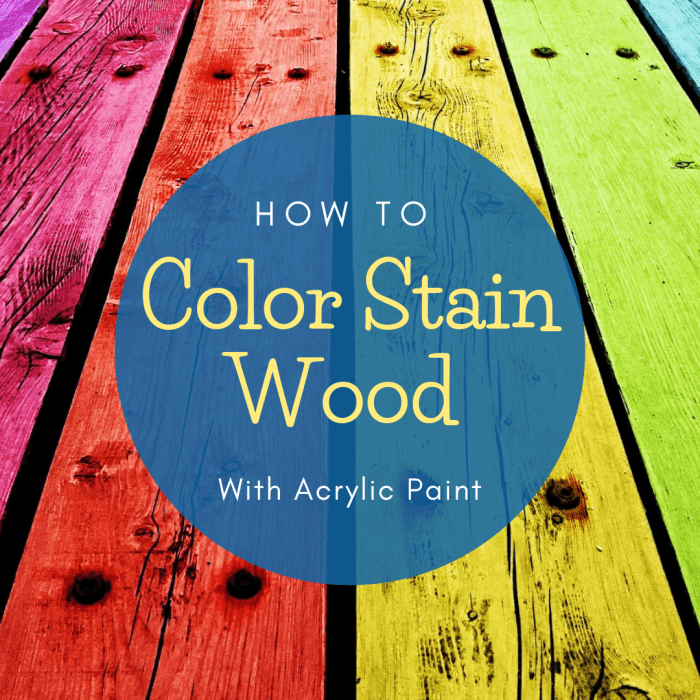 With a color stain, you can hold the natural beauty of wood grain while also adding flair to your finished product.