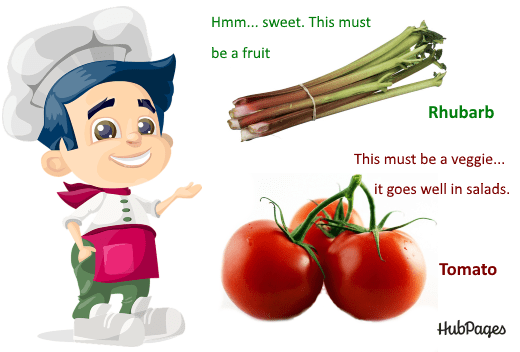 Is a tomato a fruit or a vegetable? In the culinary sense, the Rhubarb is a fruit, but the tomato is a vegetable. Botanists can't take this anymore!