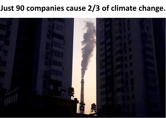 The climate crisis of the 21st century has been caused largely by just 90 companies, which between them produced nearly two-thirds of the greenhouse gas emissions generated since the dawning of the industrial age, new research suggests.