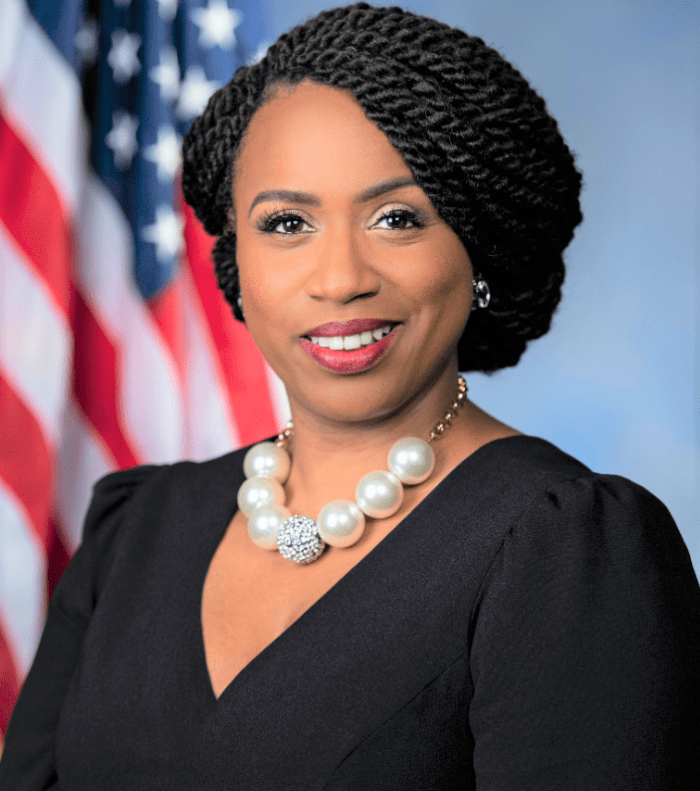 Congresswoman Ayanna Pressley was elected to represent Massachusetts' 7th Congressional District in the U.S.