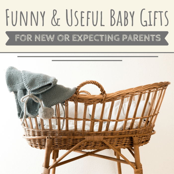Liven up the baby shower or Christmas celebration by surprising the parents-to-be with one of these funny, original, and practical baby gifts.