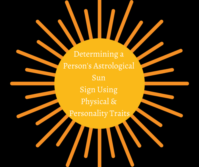Read on to learn how to determine a person's astrological sun sign using physical and personality traits.