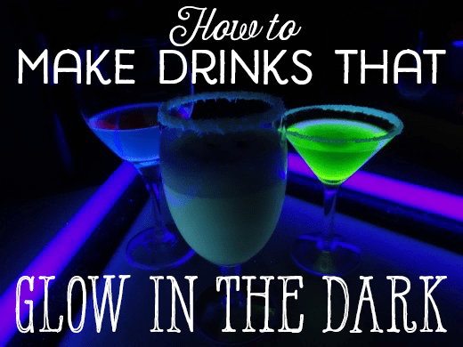 The Frosted Mummy, Sparkling Boo, and Green Scorpion are delicious drinks you can serve at your day-glo party.