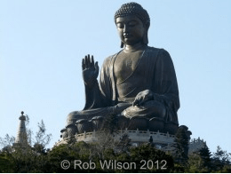 The Tian Tan or Big Buddha, one of Hong Kong's premier tourist attractions.