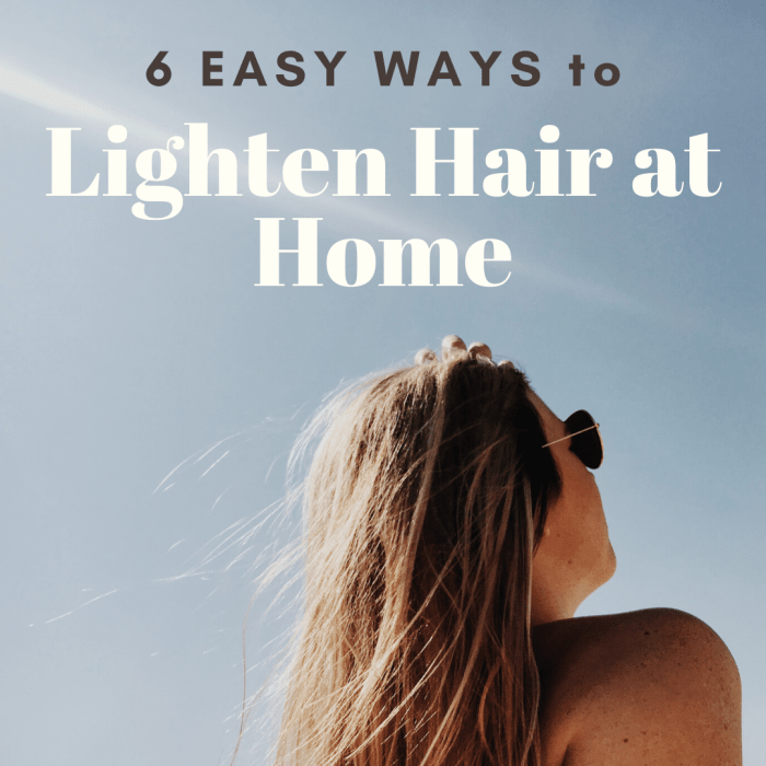 Lightening your hair doesn't necessarily require an expensive trip to the salon! Here are six easy ways to lighten hair at home.