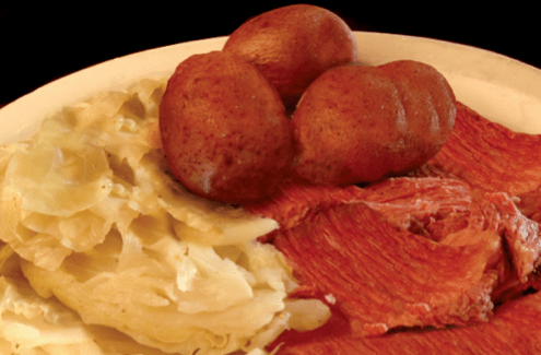 Typical Irish dinner: Corned beef is a delicious form of salt-preserved meat. Making your own isn't difficult.