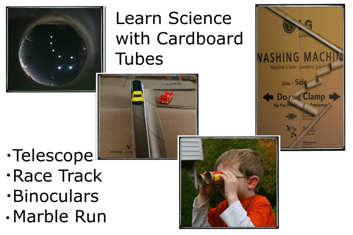 Play and learn with these fantastic toys made from cardboard tubes!