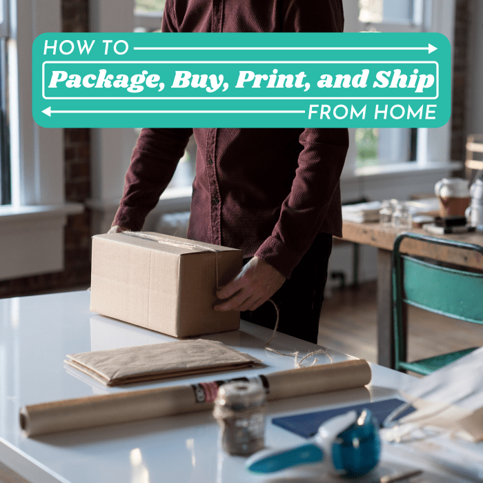 Did you know you don't need to subscribe to a paid service like ShipStation to print postage and send packages from home?