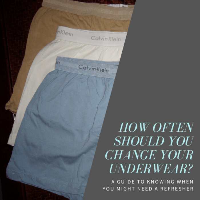 denna artikel kommer att bryta ner vilka faktorer att tänka på när man tänker på hur ofta du ska byta underkläder.