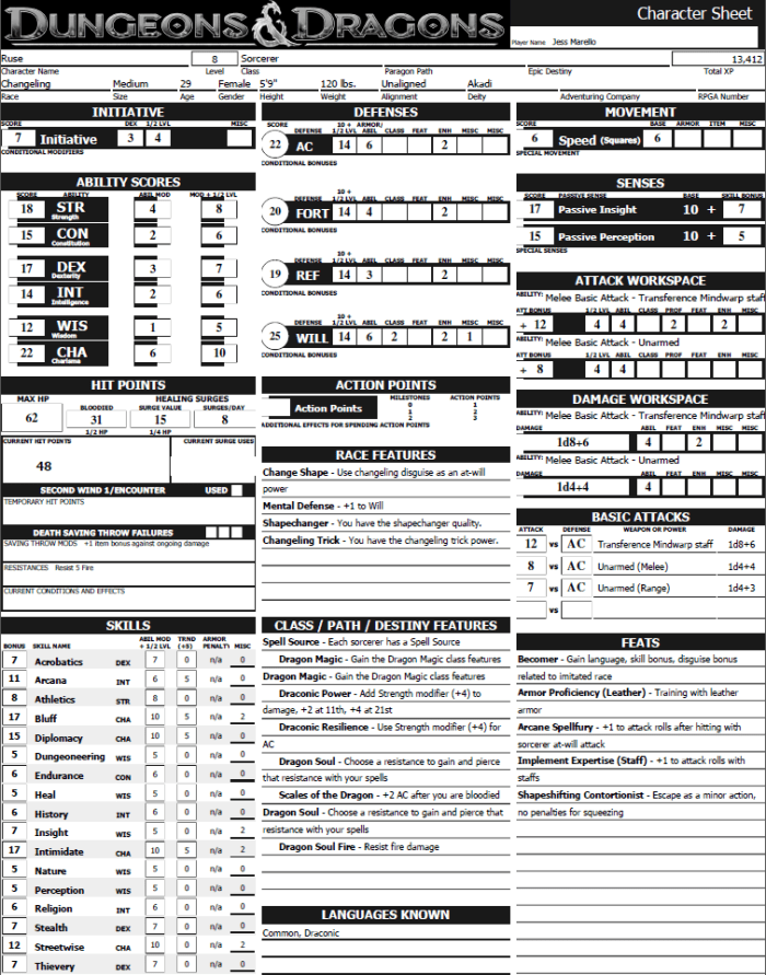 Dungeons and Dragons is a pen-and-paper roleplaying game where you can customize your character completely.