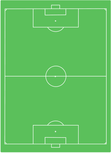 This is a soccer field showing the following lines; goal box, goal line, midfiled line, center circle, and sidelines.