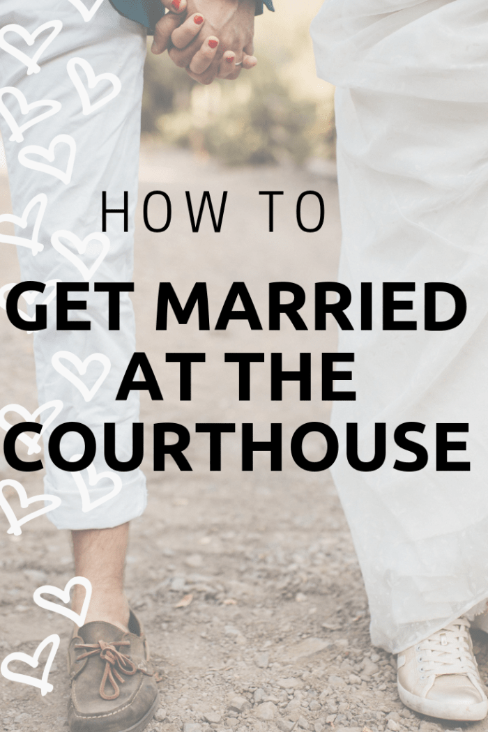 Hoping to tie the knot at the local courthouse? Here's what you need to know.