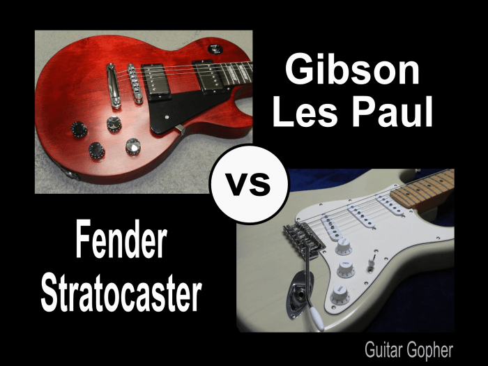 What is the difference between the Gibson Les Paul and the Fender Stratocaster, and is one better than the other?