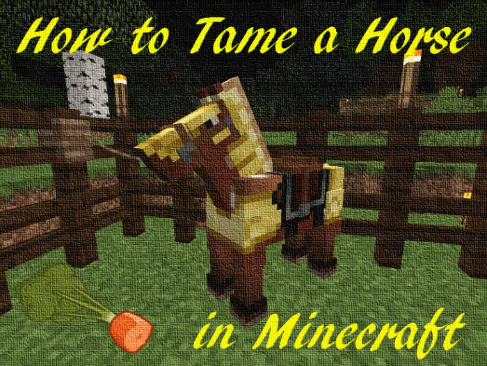 Learn how to tame your own horse, ride them, breed them, and more!