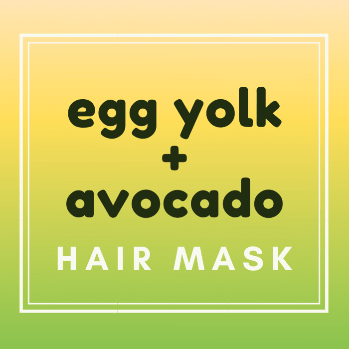 Make a nourishing protein repair hair mask with avocado and egg yolk. Your hair will feel soft and voluminous for days!