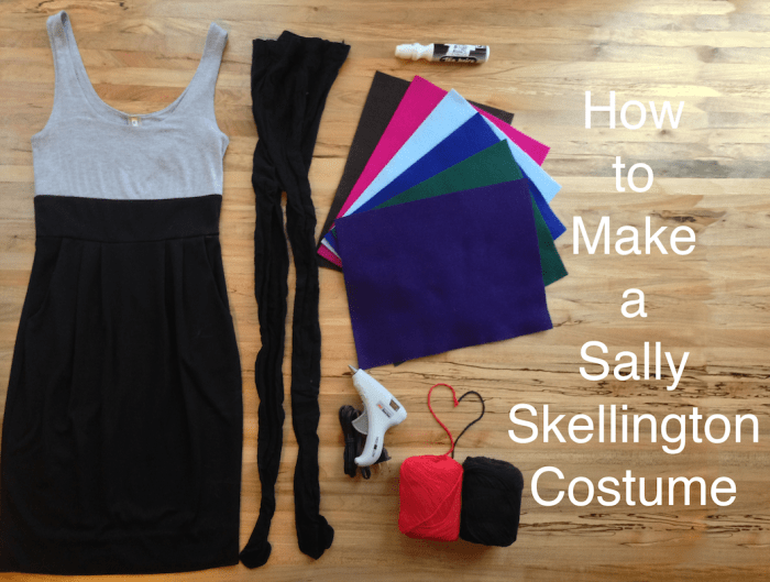 hvordan man laver en Sally Skellington kostume.