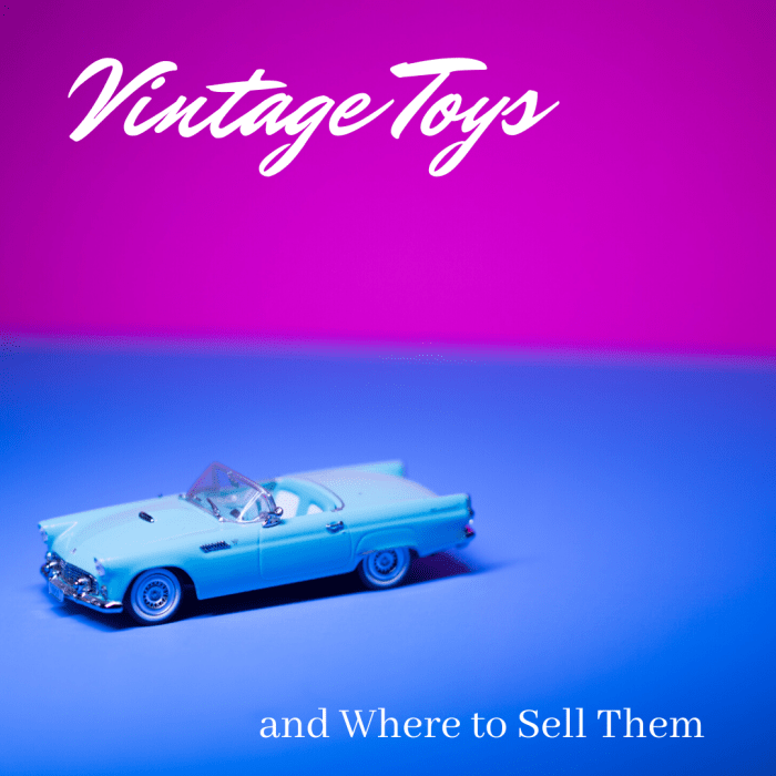 This guide will help you both determine the value of your vintage toys and hopefully find some places to sell them.