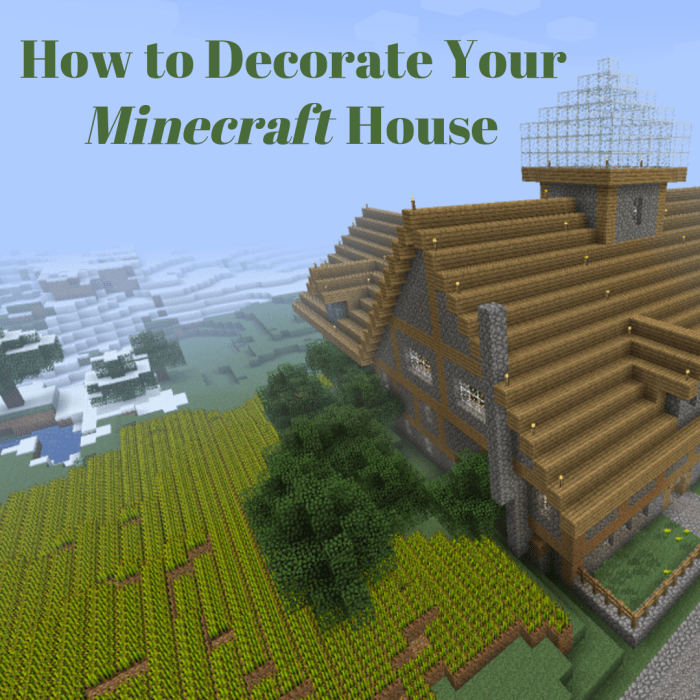 Decorate your house by recreating basic furniture that isn't included in "Minecraft."