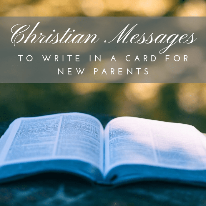 If you're writing a congratulatory card for the new parents in your life and want to include a message of faith, read over these examples for ideas and inspiration.