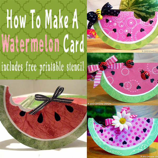 How To Make A Watermelon Card Or Invitation