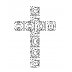free printable cross coloring pages  feltmagnet