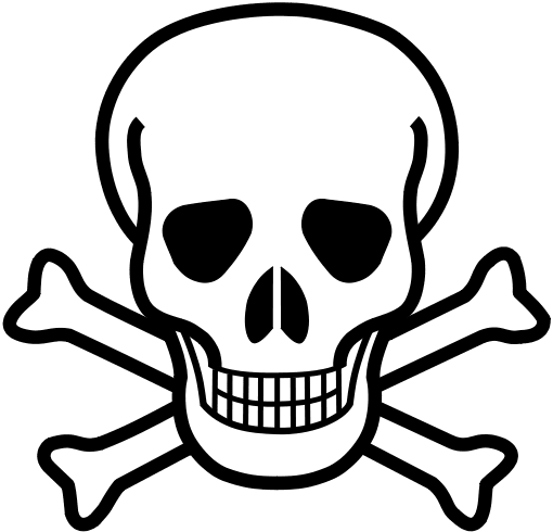 When you see the symbol of the skull and crossbones on a product label, it signifies that the chemicals in this product are potentially harmful.