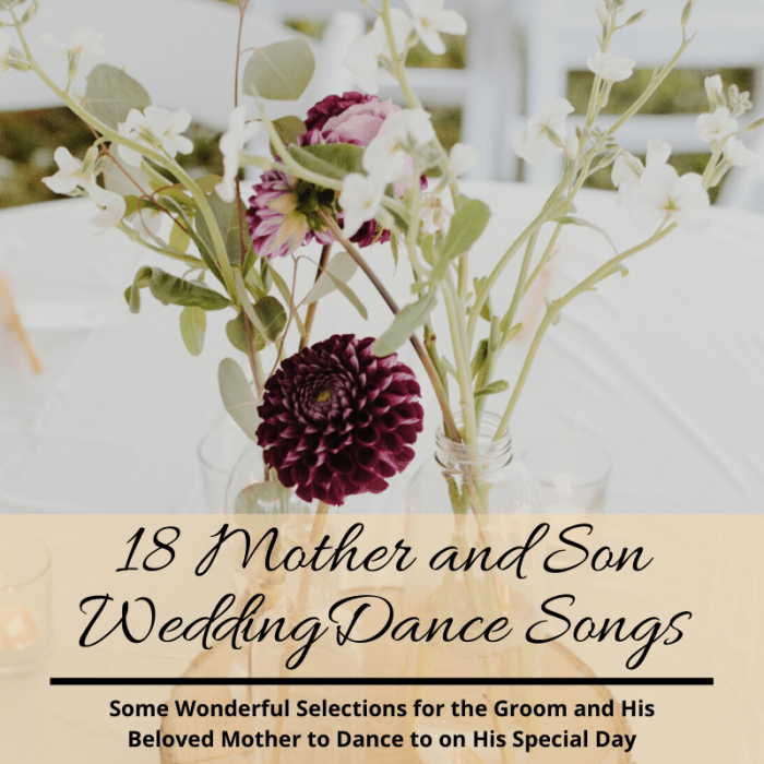 This article lists 18 of the best songs for the groom and his mother to dance to on his momentous day.