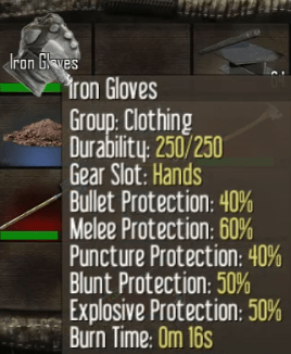 Iron Gloves can be crafted after learning the recipe from the Iron Gloves Schematic