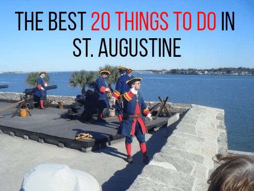 An historical reenactment at the Castillo de San Marcos. The Spanish built fort is a fascinating and entertaining place to visit, and has an excellent view across the beautiful St Augustine Bay.