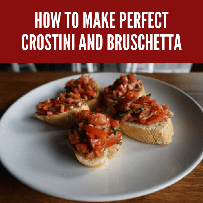 Crostini and bruschetta are the perfect treats for get-togethers. These diverse recipes will make your mouth water.