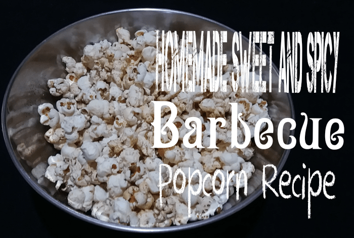 This sweet and spicy bbq popcorn recipe may be simple, but it produces a delicious result.