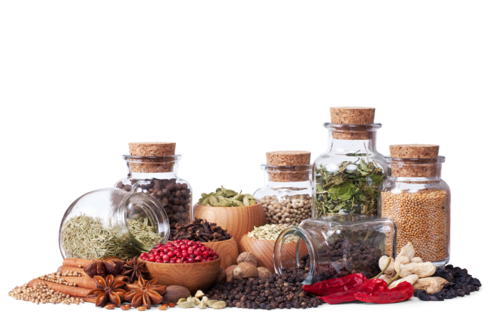 Spices that have the most phenol (anti-aging compound that also supports heart health): cloves, cinnamon, allspice, oregano, marjoram, sage, thyme, tarragon, and rosemary.