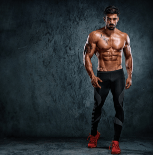 Women are more likely to find this man attractive, not only because he is muscular and strong, but also because he looks like he's ready to fight and protect.