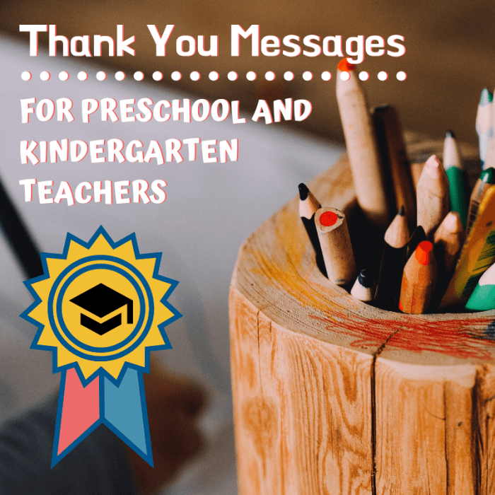 Example Thank You Notes for Preschool or Kindergarten Teachers ...