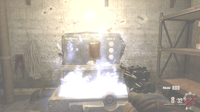 When playing an non-solo game the Zombie Blood Power-Up will be your reward for activating Generator 1.