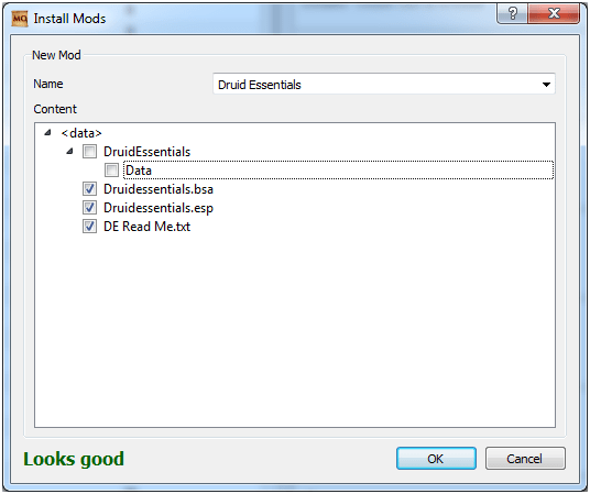 An example of a mod tided using Mod Organizer ensuring that the mod will not cause instability or game crashes when you install it.