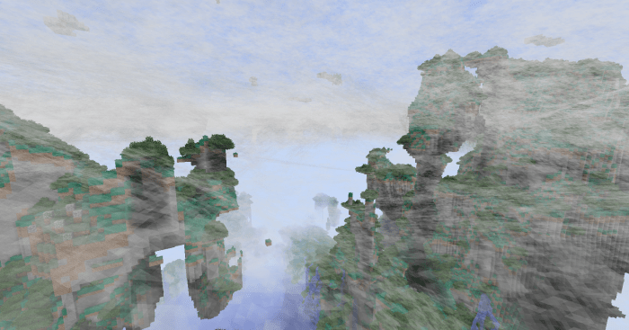 While the insides of clouds are still a little odd, the new system does manage to soften them enough to improve travel through mountainous areas.