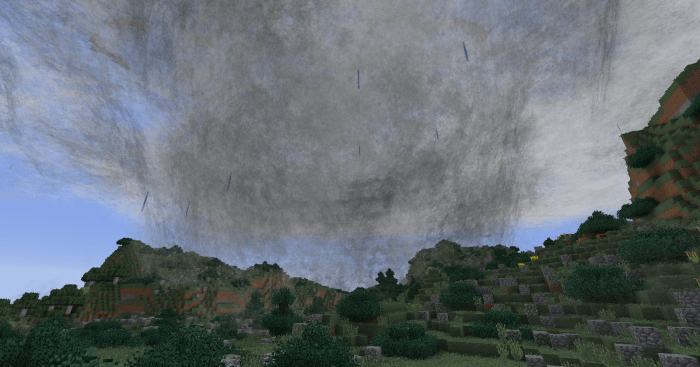 Tropical storms, such as this one that just blew in from the ocean, might be scary, but since they spread their damage out over a larger area they are less likely to simply yank up your entire base.