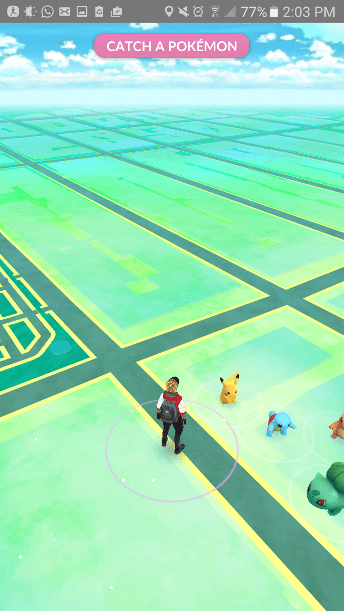 The ultimate "Pokémon GO" Easter Egg: A tribute to Ash Ketchum and "Pokémon Yellow" Version. Pikachu, Charmander, Squirtle and Bulbasaur all available at the start of the game.