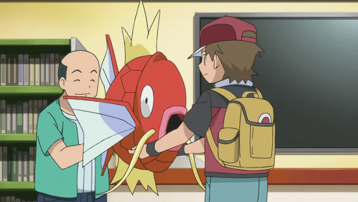 If only there was some strange man giving out Magikarps to me. These things are gigantic by the way.