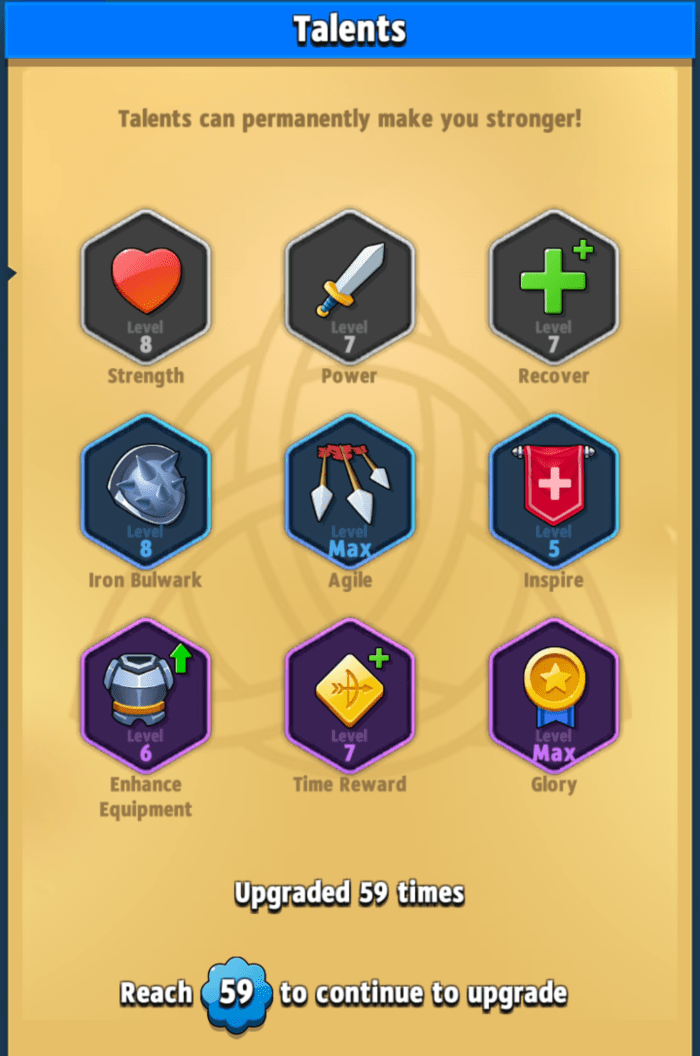 "Archero" Talents Guide LevelSkip Video Games