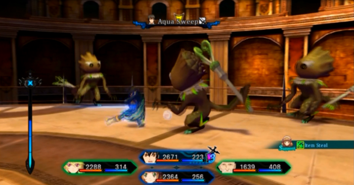 Players can take part in some optional fights at Xian Du's coliseum after a certain point in the game. These award the party with bonus experience, gald and unique prizes.