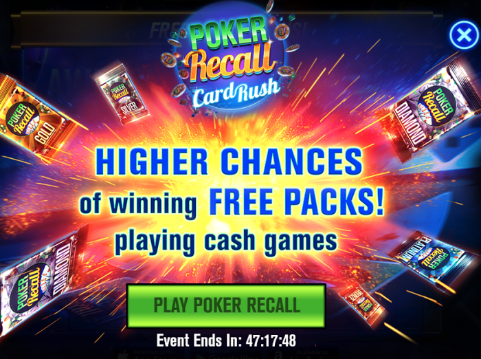 This is the "WSOP" Poker Recall Card Rush event. You find more Poker Recall cards during this event.