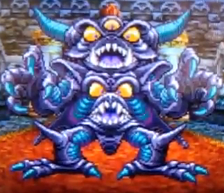 ...feated? No, not yet. :( And this is a color swap of a color swap of Psaro's seventh form. Tsk tsk. Shame on you Aamon, you evil, evil...monster!