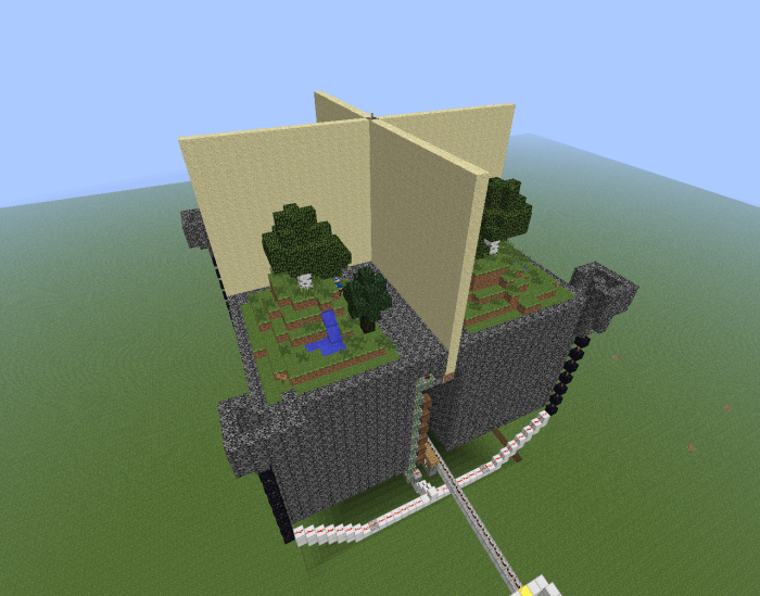 PvP maps like the Walls have limited resources and little time to gather them.