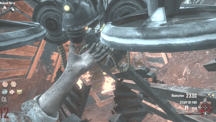 As soon as you press down on your D-Pad you throw the Maxis Drone into the air.
