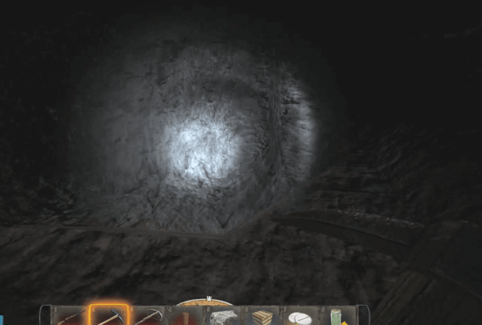 The Mining Helmet offers less protection than the Iron Helmet, but adds the ability to brighten up the area.