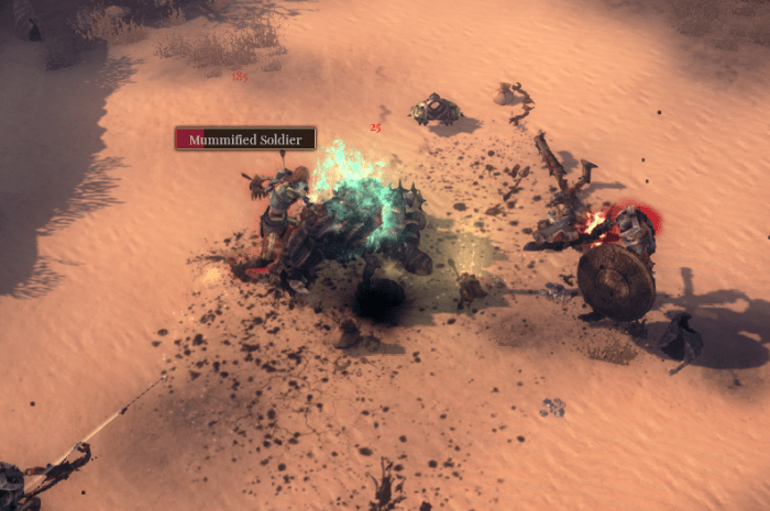The Ironclad Zombie smashes a group of Mummified Guards. Mummified Guards can only be destroyed for good if their local Revenant is eliminated first.