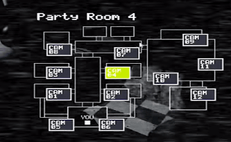 The camera layout. With one incredibly important exception, the cameras will probably go unused in Five Nights at Freddy's 2. Sadface.
