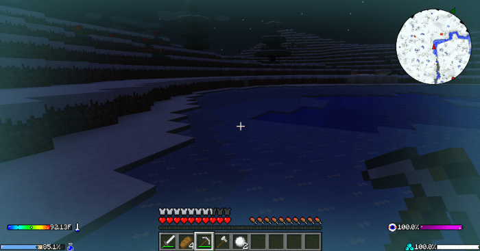 Temperature plays a pretty big role in your playthrough whether you decide to freeze in an icy tundra...